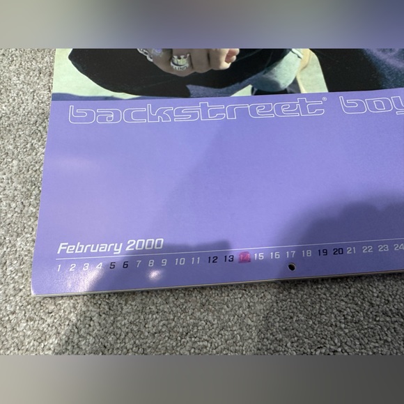 VINTAGE Backstreet Boys Millennium 2000 Calendar - Picture 13 of 13
